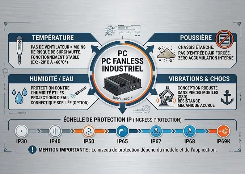 Des configurations adaptées au PC fanless