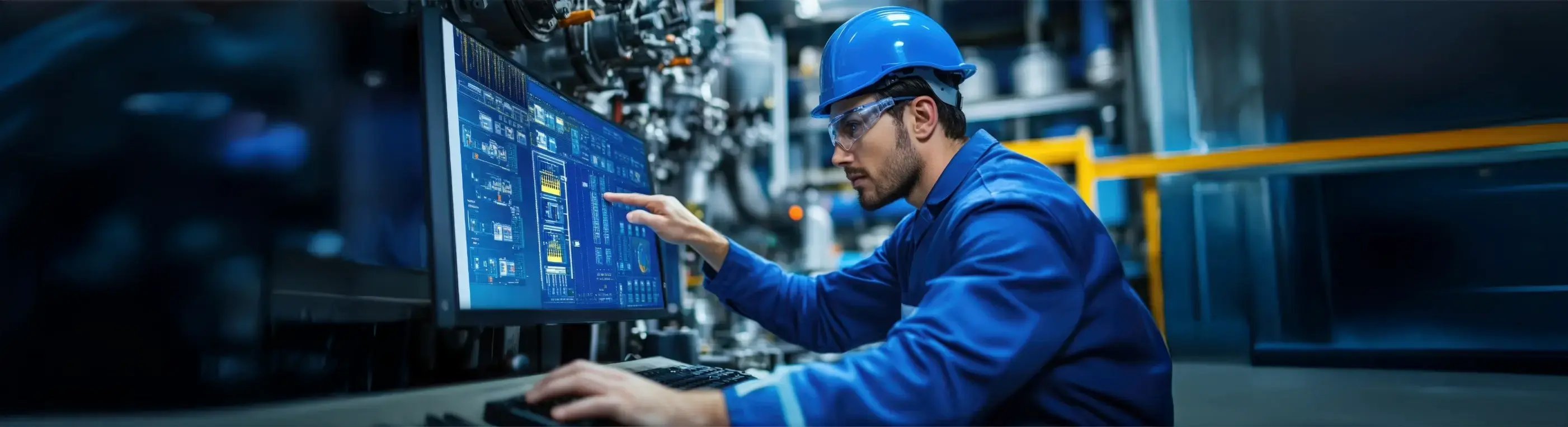 Worker in factory