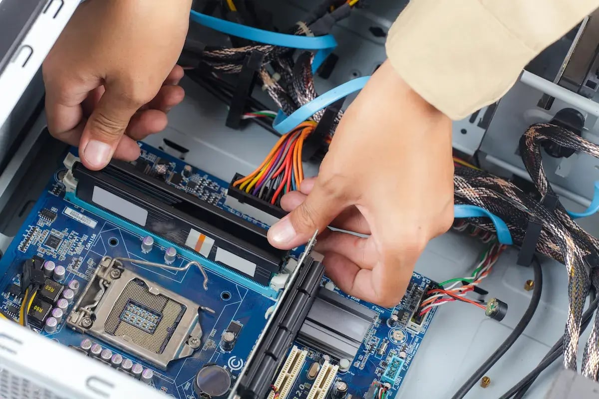 Photo de démontage d'un PC