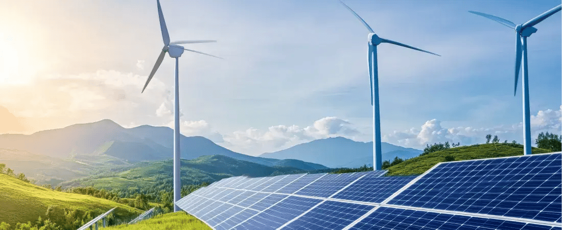 Un parc d'éoliennes