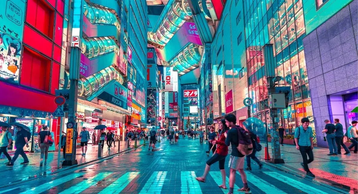 Passage piéton au Japon