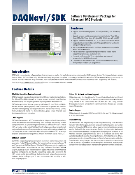 BROCHURE DAQNAVI_SDK